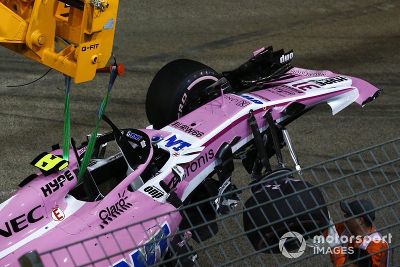 GP Singapura - Esteban Ocon/Sergio Pérez (balapan)