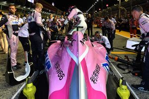 Sergio Perez, Racing Point Force India VJM11 on the grid 