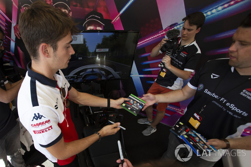 Charles Leclerc, Sauber and fans
