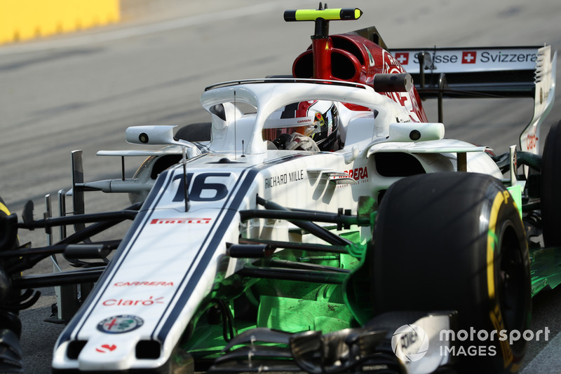 Charles Leclerc, Sauber C37 con parafina