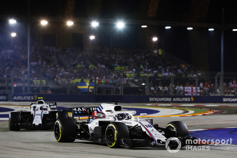 Lance Stroll, Williams FW41, Sergey Sirotkin, Williams FW41