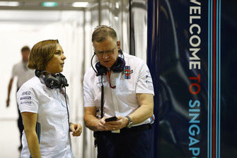 Claire Williams, Takım Patronu Vekili, Williams Martini Racing ve Mike O' Driscoll, Group CEO, Williams Martini Racing
