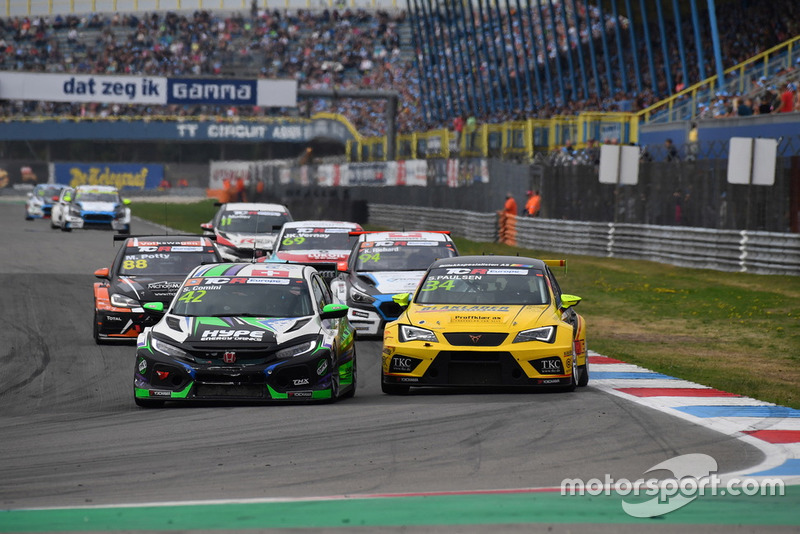 Stefano Comini, THX Racing Civic Type R TCR, Stian Paulsen, Stian Paulsen Racing Cupra TCR