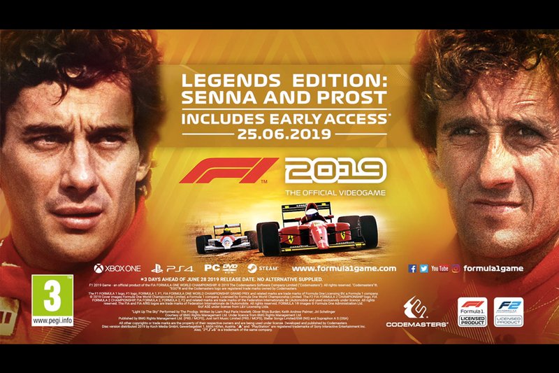 L'édition légendes de F1 2019, Prost/Senna