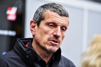Guenther Steiner, Team Principal, Haas F1 speaks with the media