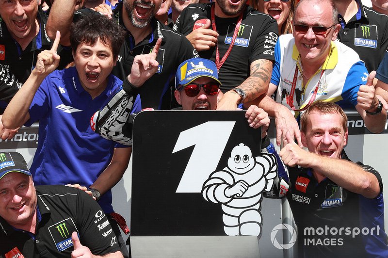 Ganador de la carrera Maverick Vinales, Yamaha Factory Racing