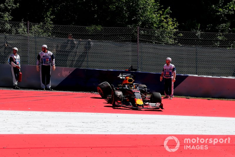 Choque de Max Verstappen, Red Bull Racing RB15