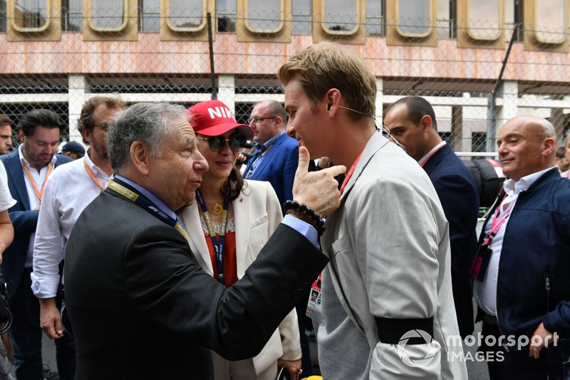 Jean Todt, Presidente, FIA, con Nico Rosberg