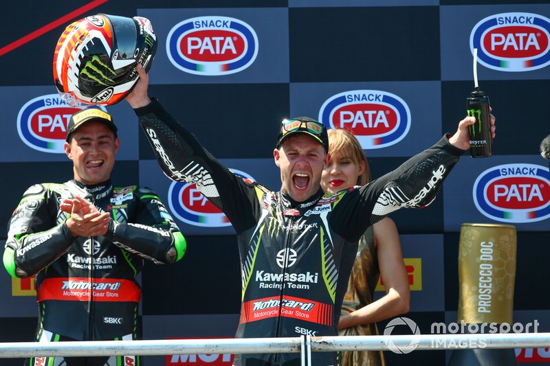 Race winner Jonathan Rea, Kawasaki Racing Team