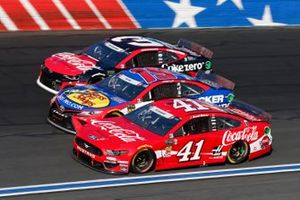 Daniel Suarez, Stewart-Haas Racing, Ford Mustang Coca-Cola Martin Truex Jr., Joe Gibbs Racing, Toyota Camry Bass Pro Shops / TRACKER ATVs & Boats / USO Austin Dillon, Richard Childress Racing, Chevrolet Camaro Coca-Cola Zero Sugar