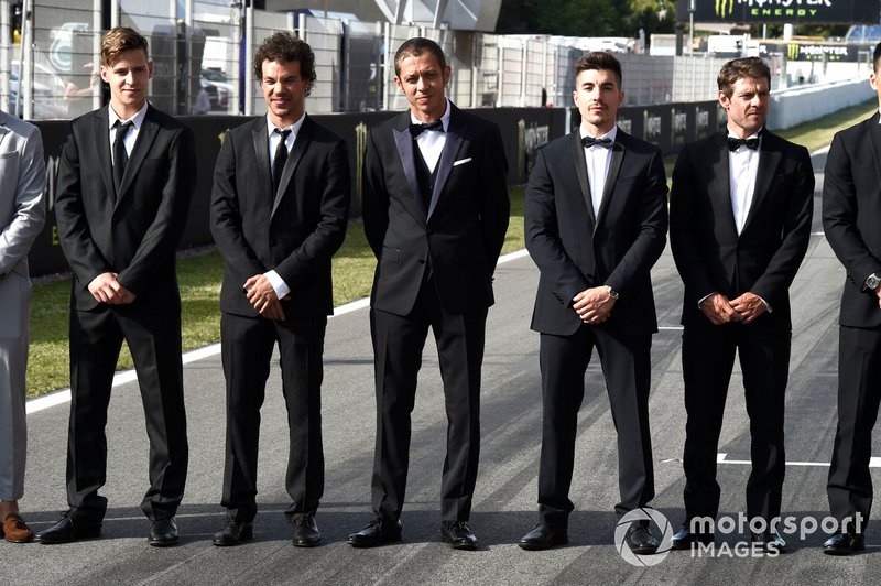Fabio Quartararo, Petronas Yamaha SRT, Franco Morbidelli, Petronas Yamaha SRT, Valentino Rossi, Yamaha Factory Racing