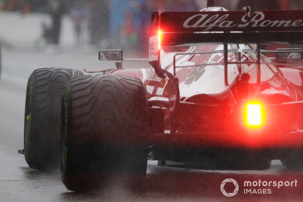 Antonio Giovinazzi, Alfa Romeo Racing C41 sulla griglia di partenza