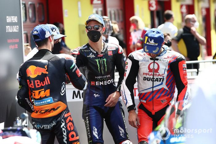 Ganador Fabio Quartararo, Yamaha Factory Racing, Johann Zarco, Pramac Racing, Miguel Oliveira, Red Bull KTM Factory Racing