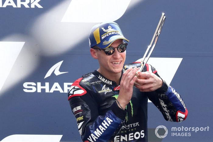 Podio: tercer lugar Fabio Quartararo, Yamaha Factory Racing