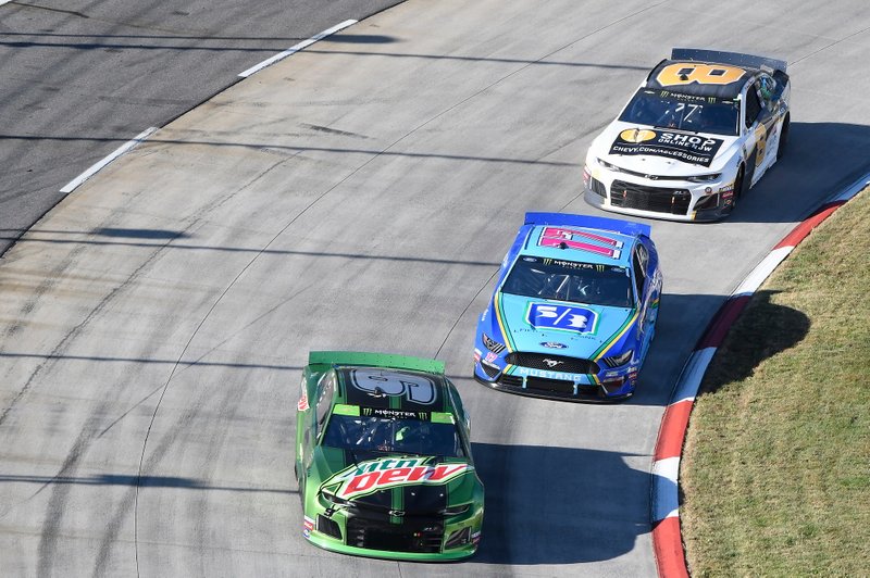 Chase Elliott, Hendrick Motorsports, Chevrolet Camaro Mountain Dew, Ricky Stenhouse Jr., Roush Fenway Racing, Ford Mustang Fifth Third Bank, Daniel Hemric, Richard Childress Racing, Chevrolet Camaro