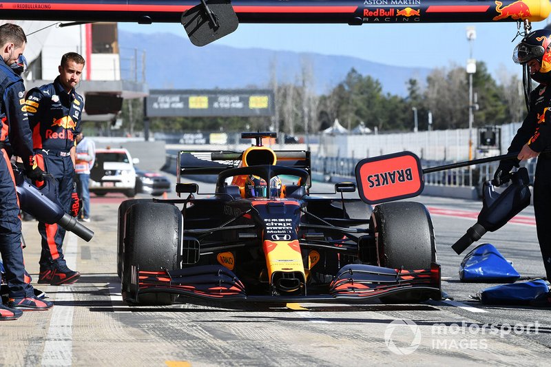 Max Verstappen, Red Bull Racing pit stop