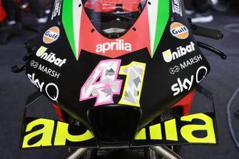 Aleix Espargaro, Aprilia Racing Team Gresini, dettaglio della moto