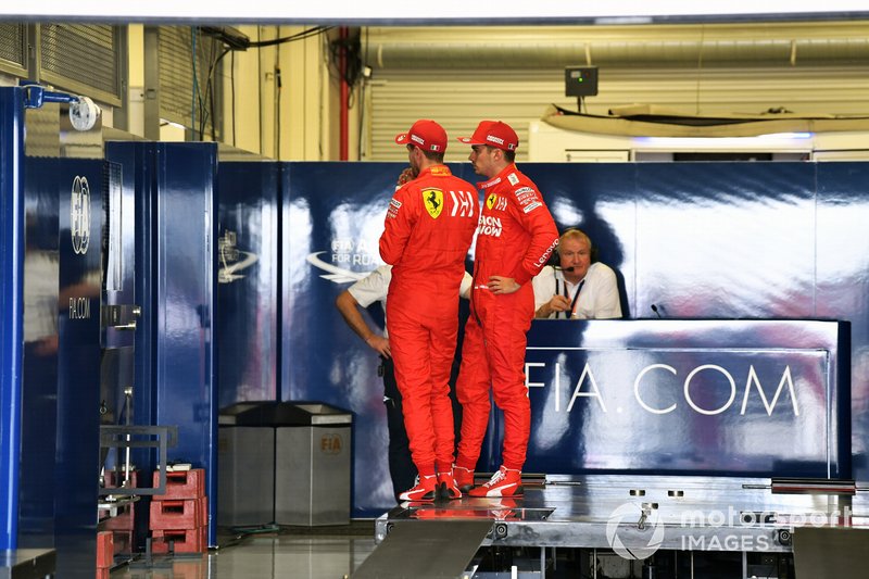 Sebastian Vettel, Ferrari, and Charles Leclerc, Ferrari, weigh in after Qualifying