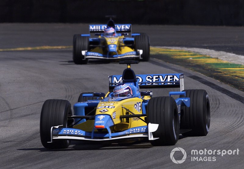 Jenson Button et Jarno Trulli chez Renault