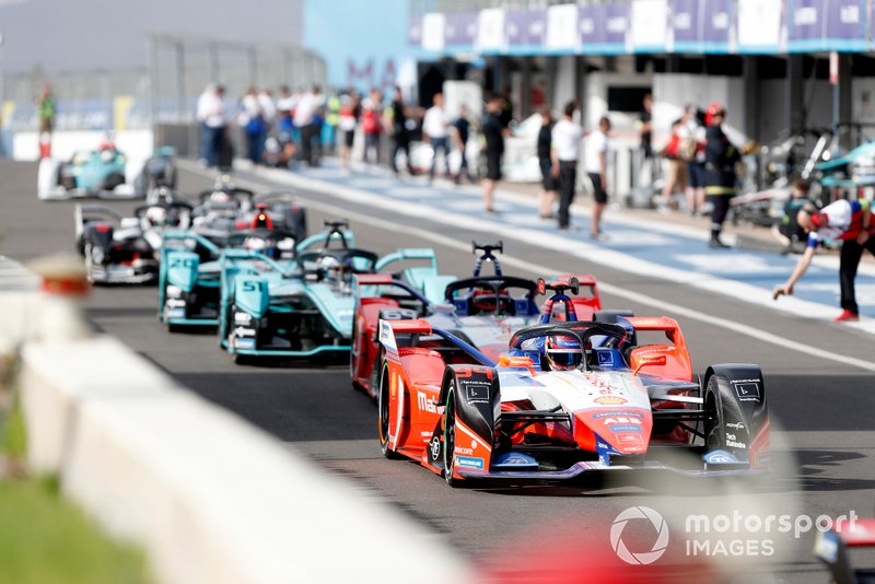 Pascal Wehrlein, Mahindra Racing, M6Electro, Jérôme d'Ambrosio, Mahindra Racing, M6Electro, James Calado, Jaguar Racing, Jaguar I-Type 4, Mitch Evans, Jaguar Racing, Jaguar I-Type 4