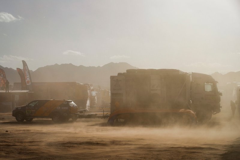El vivac del Dakar