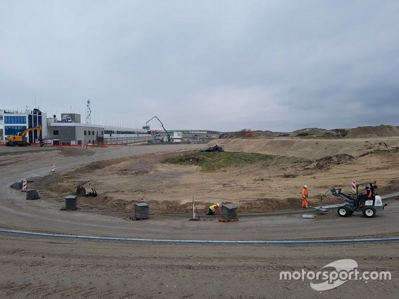 Obras en el circuito de Zandvoort