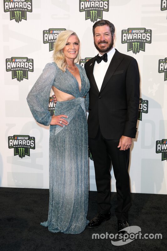 Martin Truex Jr. y Sherry Pollex