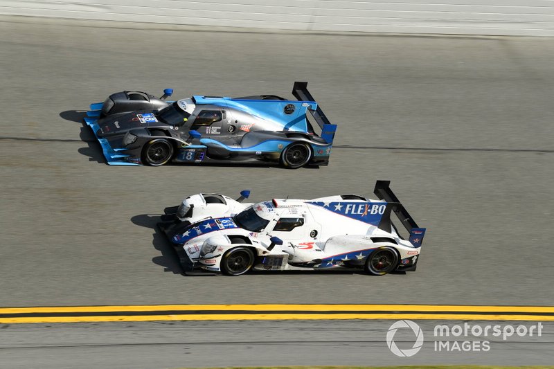 #81 DragonSpeed USA ORECA LMP2 07, LMP2: Ben Hanley, Henrik Hedman, Colin Braun, Harrison Newey, #18 Era Motorsport ORECA LMP2 07, LMP2: Kyle Tilley, Dwight Merriman, Ryan Lewis, Nic Minassian