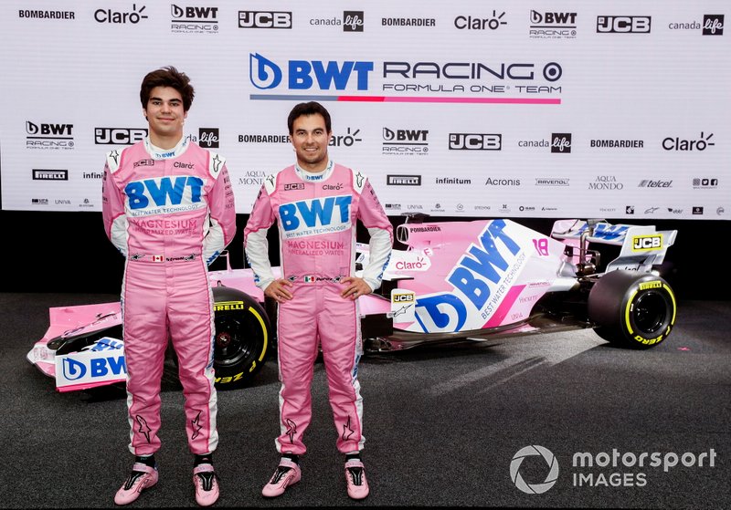 Sergio Perez, Racing Point and Lance Stroll, Racing Point