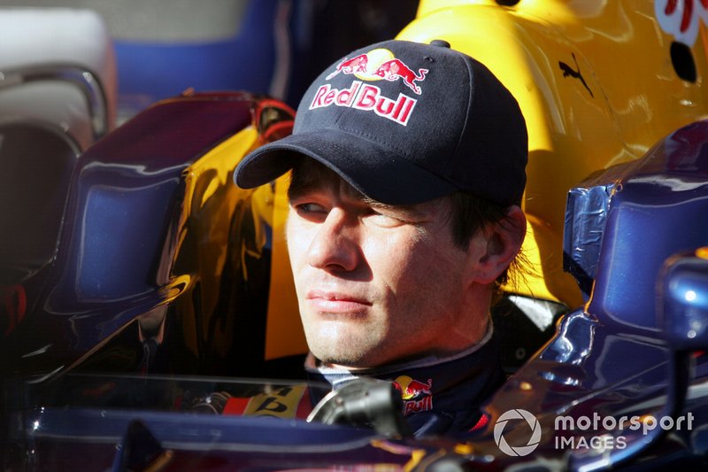 Sebastien Loeb, Campeón del Mundo de Rallyes, prueba para Red Bull Racing