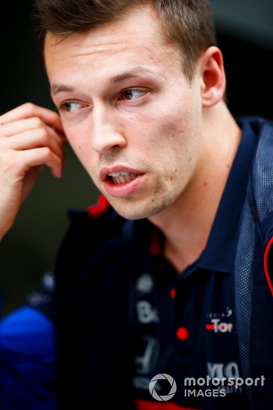 Daniil Kvyat, Toro Rosso speaks to the media