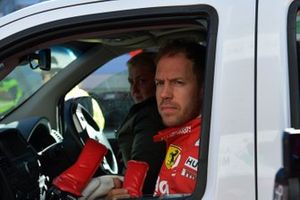 Sebastian Vettel, Ferrari, na zijn incident