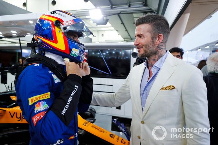Carlos Sainz Jr., McLaren y David Beckham 