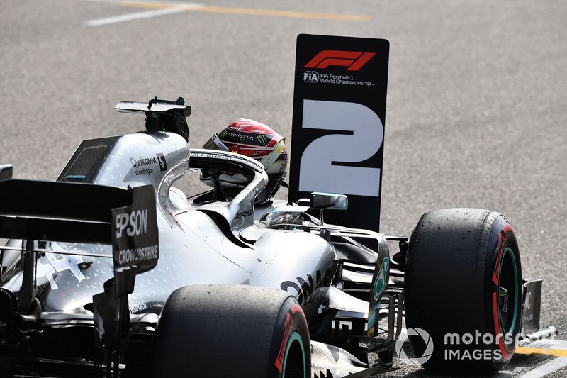 The car of Lewis Hamilton, Mercedes AMG F1 W10,