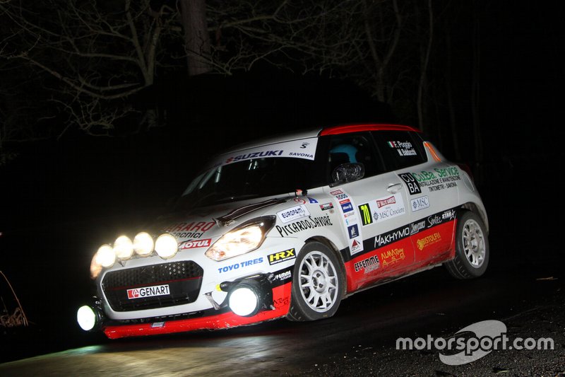 Fabio Poggio, Martina Balducchi, Suzuki Swift R1 #70, Alma Racing
