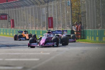 Sergio Perez, Racing Point RP19, Lance Stroll, Racing Point RP19, Carlos Sainz Jr., McLaren MCL34