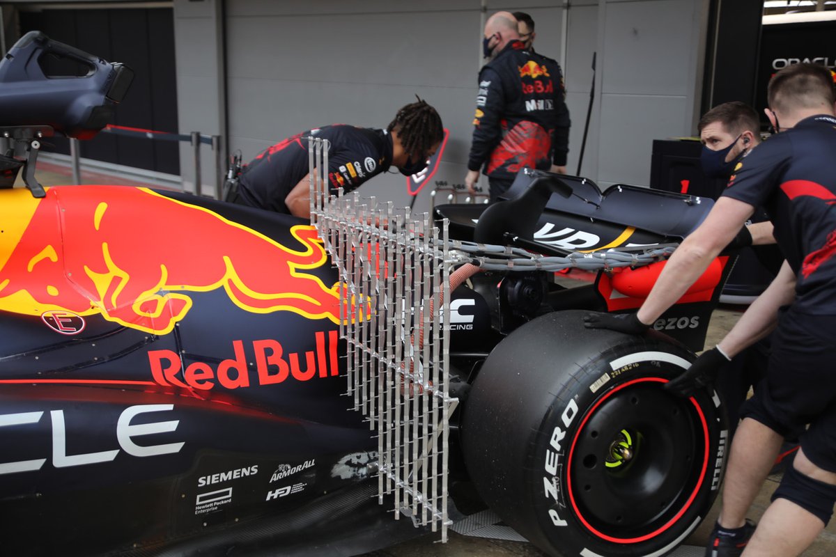 La Red Bull RB18 équipée de capteurs