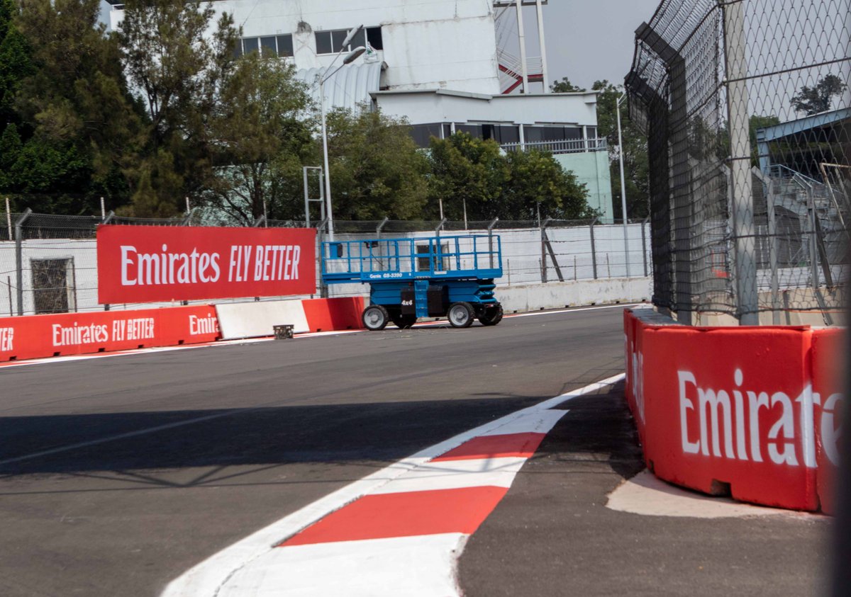 Preparaciones del Autódromo Hermanos Rodríguez para el GP de México de F1
