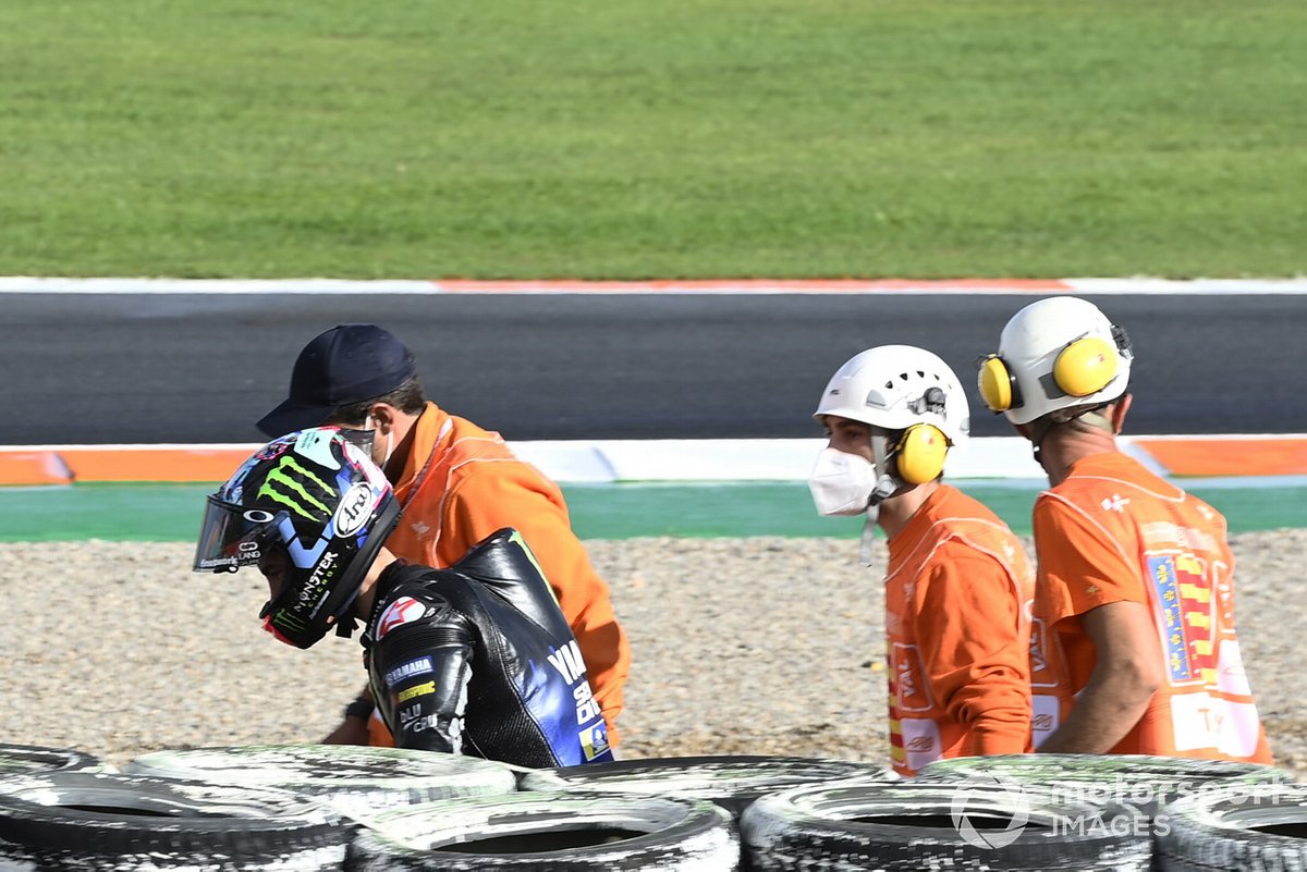 Maverick Vinales, Yamaha Factory Racing dopo la caduta