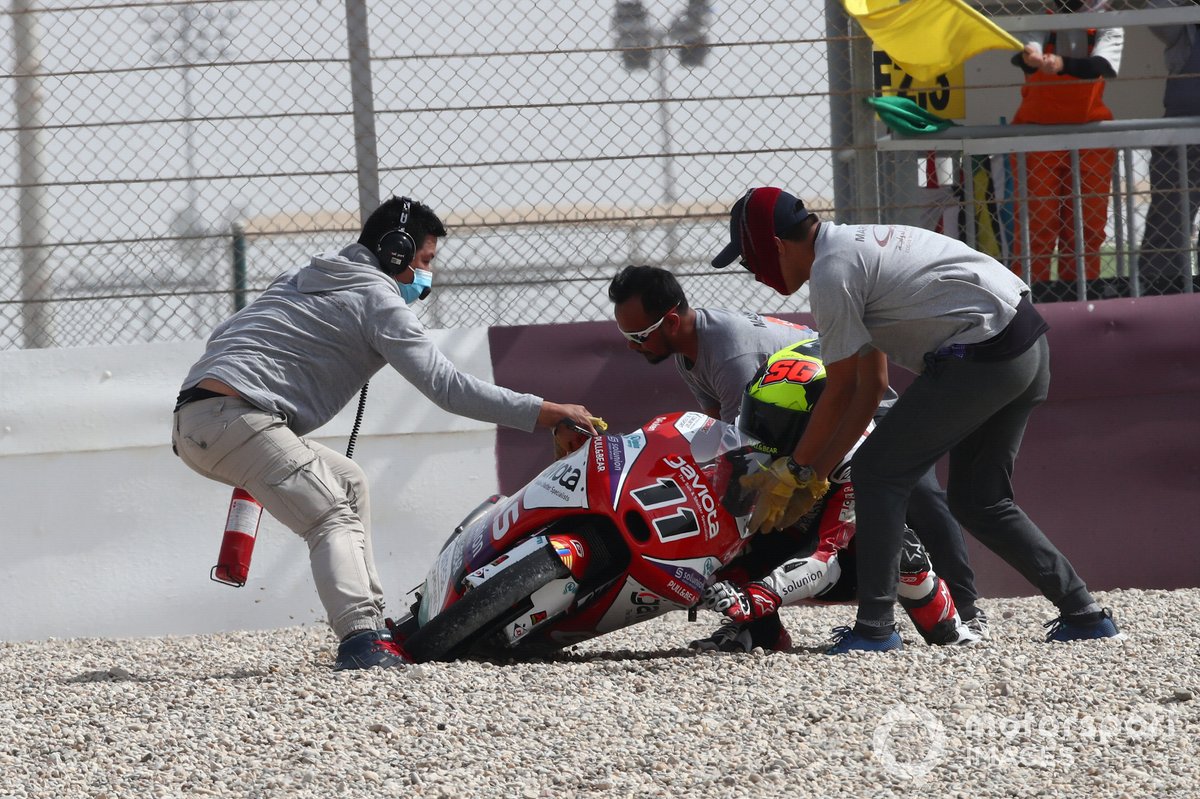 Sergio Garcia, Aspar Team Moto3 dopo la caduta