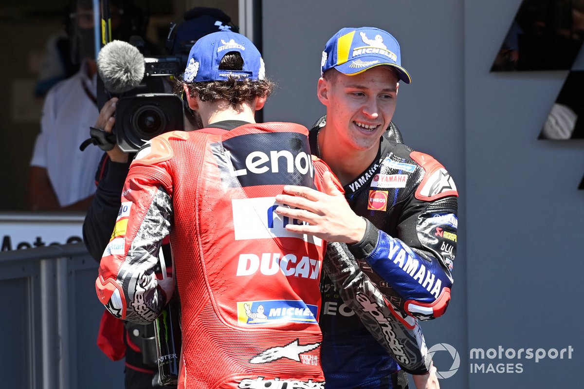 Fabio Quartararo, Yamaha Factory Racing, Francesco Bagnaia, Ducati Team