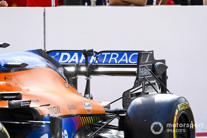 Detalle del McLaren MCL35M