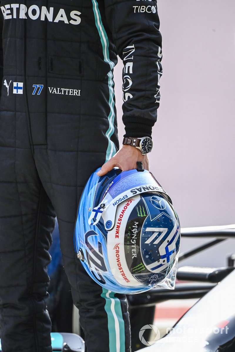 Il casco di Valtteri Bottas, Mercedes