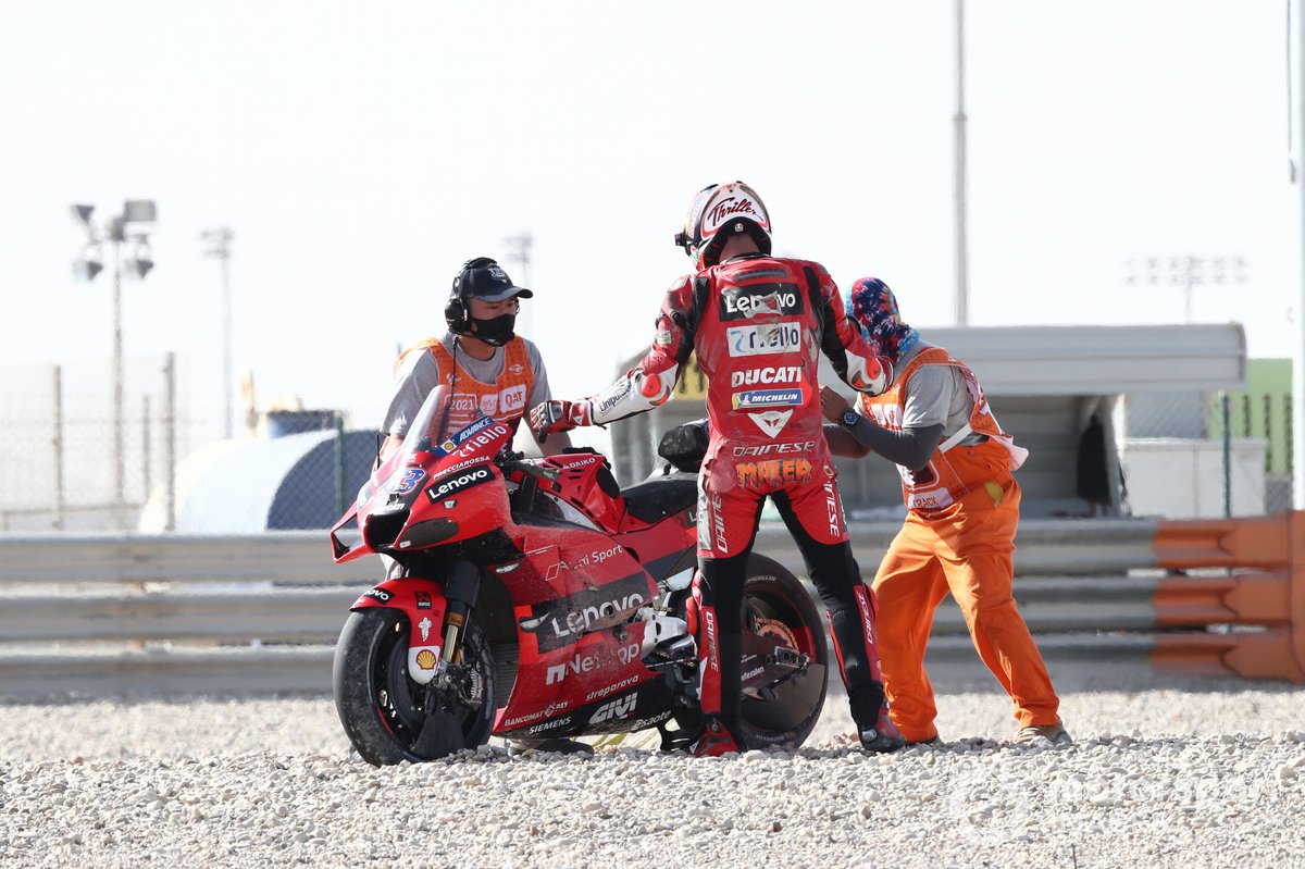 Jack Miller, Ducati Team crash