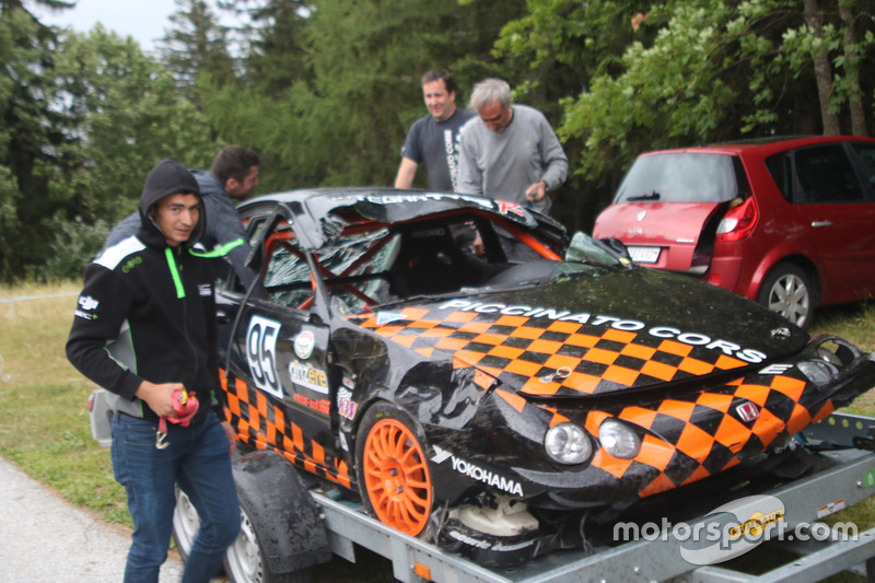 Kevin Mostberger, Honda Integra, Ecurie Basilisk, Unfall Training