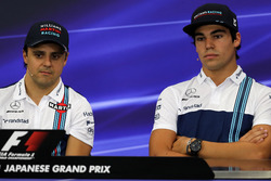 Felipe Massa, Williams and Lance Stroll, Williams in the Press Conference