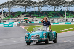 Marcus Ericsson, Sauber on the drivers parade