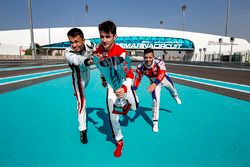 Alexander Albon, ART Grand Prix, Charles Leclerc, ART Grand Prix and Antonio Fuoco, Trident