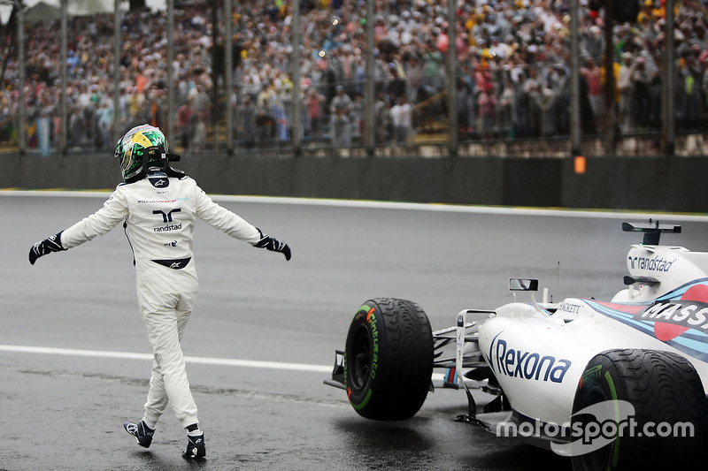 Massa tras su accidente