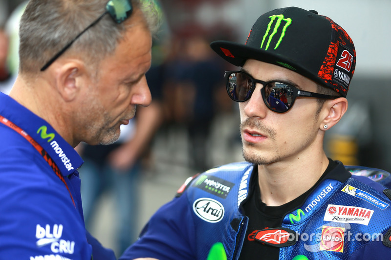 Wilco Zeelenberg mit Maverick Viñales, Yamaha Factory Racing